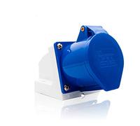 Caravan Plug 3-Pin 240V Three-Current Plug Sockets High Current IP44 Industrial Use (32A #123 Female Head)