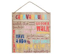 Caravan Rules Wooden Sign