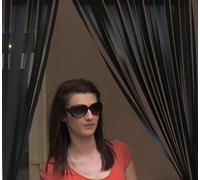 Caravan/RV Door Curtain,Bug Blind,Fly Blind,Strip Blind-'ALL BLACK'