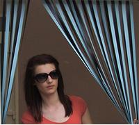 Caravan/RV Door Curtain,Bug Blind,Fly Blind,Strip Blind-'BLUE LIQUORICE'