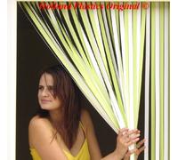 Caravan/RV Door Curtain,Bug Blind,Fly Blind,Strip Blind-LIME GREEN & WHITE