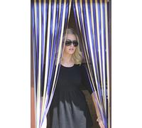Caravan/RV Door Curtain, Fly, Insect Protection Strip Curtain - Purple/White " - 62 cm Width