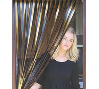 Caravan/RV Door Curtain, Fly, Insect Protection Strip Curtains - Black/Gold " - 62 cm Width