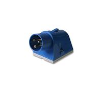 Caravan Site Power Surface Mount PLUG 240V CEE 16A Blue IP44