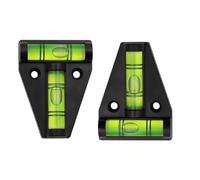 Caravan Spirit Level - 2 Way Bubble Leveling Device - 2 Pieces Small T Shaped Bubble Levelling Tool for Measuring - T Type Spirit Level for Campervan Furniture Picture Frames Camera Tripod
