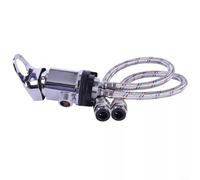 Caravan Taps,Shower Mixer Tap Outlet,Shower Mixer Tap Outlet 1/2 Inch, RV Shower Mixer Tap With 800Mm Stainless Steel Tails, Single Lever Hot Cold Control For Motorhomes Campervans