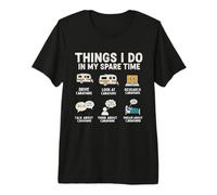 Caravan Things I Do in My Spare Time Caravan Lover Premium T-Shirt