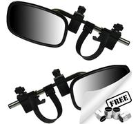 Caravan Towing Extension Mirrors Heavy Duty Pair Convex Glass MP8329+CP