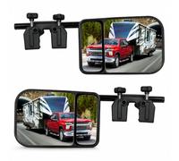 Caravan Towing Mirrors for Porsche 911 992 2018-2026 | Dual Lens with 360° Ball Joint, Anti-Shake Double Bolt Clamp for Caravans & Trailers, 2 Packs