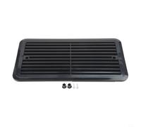 Caravan Ventilation Fan Grille for Refrigerator Air Vents, Double Window Side ABS Grille with Waterproof and Anti Deformation Features for Longevity (Black)