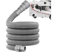 Caravan Waste Water Pipe 2/4/6/10 Metres, Foldable & Adjustable Flexible Drain Hose for Campervan, Fits 28mm-42mm Waste Outlet, RV Accessories for Travel, Camping, Holiday, Motorhome