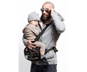 CaravanBag Pack Ultime! - Black | Changing Bag - Hip Belt Carrier - Stroller and Baby Carrier Attachment - 6 Position Multifunctional - Waterproof Bag and Removable raincover