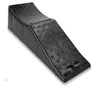 Caravanture Tandem Wheel Ramp - Heavy Duty Ramp for Changing Flat Tyres on Dual Axle Trailers - Concave RV Chock Riser with 5.5 Inch Lift and 10 Ton Lifting Capacity for Tyre - 1 Pack