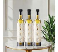 CARAVELLA FINE FOOD 3x Extra Virgin Olive Oil Premium 500 ml - Italian Cold-Pressed High in Polyphenols Smooth & Fruity for Spaghetti Seafood Carpaccio Pasta Cooking Drizzling Dipping- Elegant gift