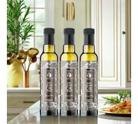 CARAVELLA FINE FOOD 3x Grand Cru Extra Virgin Olive Oil 250 ml - Italian Cold-Pressed Rich in Polyphenols - Mild Fruity Herbaceous Fresh -Crafted from Signature Olives of Sicily - Elegant Gourmet gift