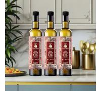 CARAVELLA FINE FOOD 3x Granfruttato Extra Virgin Olive Oil 500 ml - Italian Cold-Pressed Rich Fruity Taste High in Polyphenols - Ideal for Lobster Risotto Grilled fish Salads - Elegant Gourmet gift