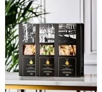 CARAVELLA FINE FOOD Bundle x3 Italian Pasta Trio - Conchiglioni Shells, Fusilli Tricolore, Paccheri 500 gr -Artisan Bronze-drawn Al Dente cooking Versatile Perfect sauce absorption - Elegant Gift set
