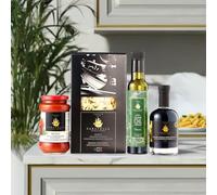 Caravella Fine Food - Italian Gourmet Tasting & Gift set "Classico" - Selection of artisan Pasta, EVO Olive oil, Basil sauce, Blasamic Vinegar from Modena IGP - Food Gifts & Hampers for any occasion