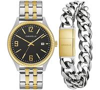 Caravelle Designed by Bulova Men's Analog Quartz Watch with Stainless Steel Strap 45K000