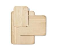 Caraway 4-Piece Cutting Board Set - Wood Cutting Board Set - Made From FSC-Certified Birch Wood - Mineral Oil & Wax Finish - 3 Sizes - Small, Medium, & Large - Storage Organizers Included