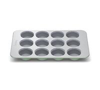 Caraway Non-Stick Ceramic 12-Cup Muffin Pan - Naturally Slick Ceramic Coating - Non-Toxic, PTFE & PFOA Free - Perfect for Cupcakes, Muffins, and More - Sage