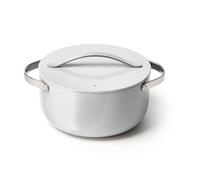 Caraway Nonstick Ceramic Dutch Oven Pot with Lid (6.5 qt, 10.5") - Non Toxic, PTFE & PFOA Free - Oven Safe & Compatible with All Stovetops (Gas, Electric & Induction) - Gray