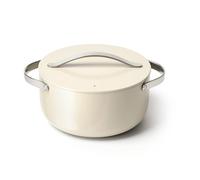 Caraway Nonstick Ceramic Dutch Oven Pot with Lid (6.5 qt, 10.5") - Non Toxic, PTFE & PFOA Free - Oven Safe & Compatible with All Stovetops (Gas, Electric & Induction) - Cream