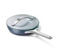 Caraway Nonstick Ceramic Mini Fry Pan With Glass Lid (1.05 qt, 8") - Non Toxic, PTFE & PFOA Free - Oven Safe & Compatible with All Stovetops (Gas, Electric & Induction) - Navy