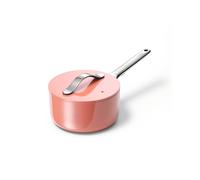 Caraway Nonstick Ceramic Sauce Pan with Lid (1.75 qt) - Non Toxic, PTFE & PFOA Free - Oven Safe & Compatible with All Stovetops (Gas, Electric & Induction) - Perracotta