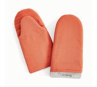 Caraway Oven Mitts - 100% Organic Cotton Oven Mitt - Double-Layer & Stain-Resistant Stitching - Safe Handling of Hot Kitchenware - Set of 2 - Perracotta