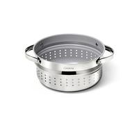 Caraway Steamer - Stainless Steel Steamer with Handles - Non Stick, Non Toxic Coating - Steam Veggies, Seafood, and More - Compatible With Our Dutch Oven or Sauce Pan - Large