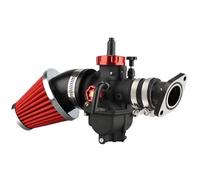 Carb Carburettor Starter Carburettor PE24mm/26mm Carburetor For 2T/4T Engine Motorcycle Air Filter Intake Manifold Kit(PE24mmRaceSet2)