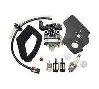 Carb Carburettor Stomp For GX25 For GX35 For GX 25 35 For HHT35 For HHT35S For FG110 Trimmer Mowers Engine Carburetor Carb Gasket Sparks Plug Fuel Line Hose Kit(1 Set)