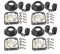 Carb Float Chamber Gaskets Rebuild Motorcycle Carburetor Repair Kit For XJ550 XJ 550 1981 1982 1983 Carb Rebuild Set Float Plunger Diaphragm Parts