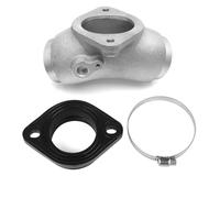 Carb Intake Manifold 42mm Rubber Flange Mounting Adapter Kit For Harley-Davidson Softail FXST FXSTI Electra Glide FLHT FLHTI Twin Cam w/MAP Sensor Hole HS42/061-45TC