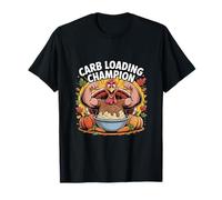 Carb Loading Champion Turkey Funny Thanksgiving Dinner T-Shirt