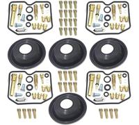 Carb Parts Motorcycle Carb Carburetor Repair Kit For Suzuki BANDIT GSF600S 96-03 GSF 600 S GSF600 600S Float Cylinder Oil Cup Float Jet Carburetor Rebuild Repair Kit(Color 3)