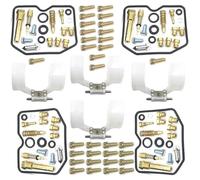 Carb Parts Motorcycle Carburetor Repair Kit For Suzuki BANDIT GSF600S 1996-2003 GSF 600 S GSF600 600S Float Cylinder Oil Cup Float Jet Carburetor Rebuild Repair Kit(Color 4)