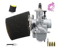 Carb PWK 24/26/28mm Racing Carburetor 49mm Foam Air Filter Kit With Power Jet Pitbike For Suzuki 250cc Motorcycle Carburettor Kit(PWK26Racing Kit)(PWK28Racing Kit)