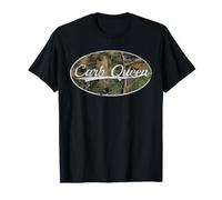 Carb Queen Camo Pasta Lovers Throwback Style T-Shirt