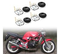Carb Repair Kit for Suzuki Bandit GSF400 GSF400P Models 91-93 - Complete Carburettor Rebuild Set 4 Units Rubber Seals Brass Components Engine Fix