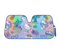 Carbella Hello Kitty Car Windshield Sun Shade, Official Sanrio Accordion Style Sunshade, Cute Kawaii Car Sun Shade Windshield, Hello Kitty Car Accessories for Women (Summer Sailing)