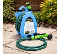 Carbeth Plants 10M Garden Hose and Reel with Sprayer - Compact Hosepipe with Storage & Easy Wind Reel - Ideal for Watering Gardens