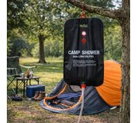 Carbeth Plants 20L Solar Camping Shower - 5 Gallon Portable Sun Heated Shower Bag with Hose & Head Attachment - PVC Outdoor Shower for Camping, Beach & Festivals