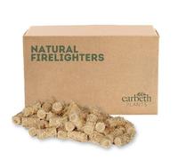 Carbeth Plants 400 X Natural Firelighters - Eco Friendly Wood Wool Fire Starters Easy Light Odourless For Burners, Fire Pits, Fireplaces & Bbq's