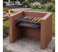 Carbeth Plants Diy Brick Bbq Kit - Build Your Own Garden Barbecue - Includes Chrome Grill, Charcoal Grid & Ash Tray