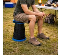 Carbeth Plants Portable Collapsible Stool - Adjustable Folding Camping Seat - Lightweight Compact Design