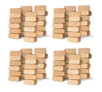 Carbeth Plants - RUF Briquettes Heat Bricks - Eco-Friendly Organic Recycled Compressed Wood Blocks for Stoves, Log Burners, Fire Pits, BBQs & Open Fires - Up to 3hr Burn Time (96 Bricks/80kg)