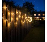 Carbeth Plants Solar Wire 100 Led Firefly Lights - Decorative Copper Garden Fairy Lighting For Outdoor Spaces