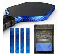 Carbex Lab Pickleball Edge Guard Tape - Carbon Blue - 30mm Width for 16mm Paddle - 4-Pack PU Protection Strips - Wrinkle-Free Edge Guard, Durable Wrap, Court-Safe Accessory